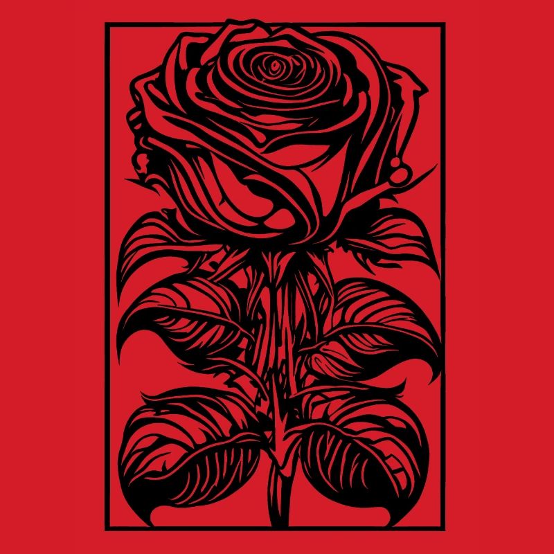 Romantic Rose with Frame