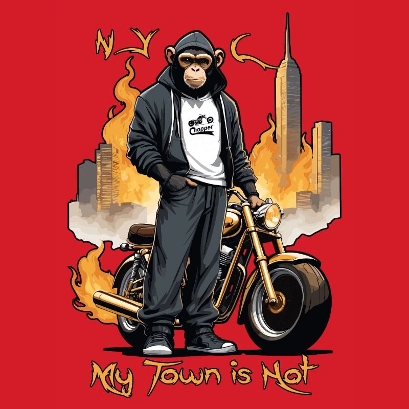Biker Affe