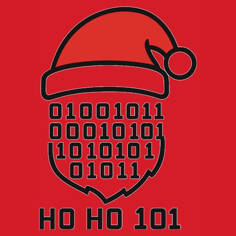 Code de Noël avec chapeau de Père Noël