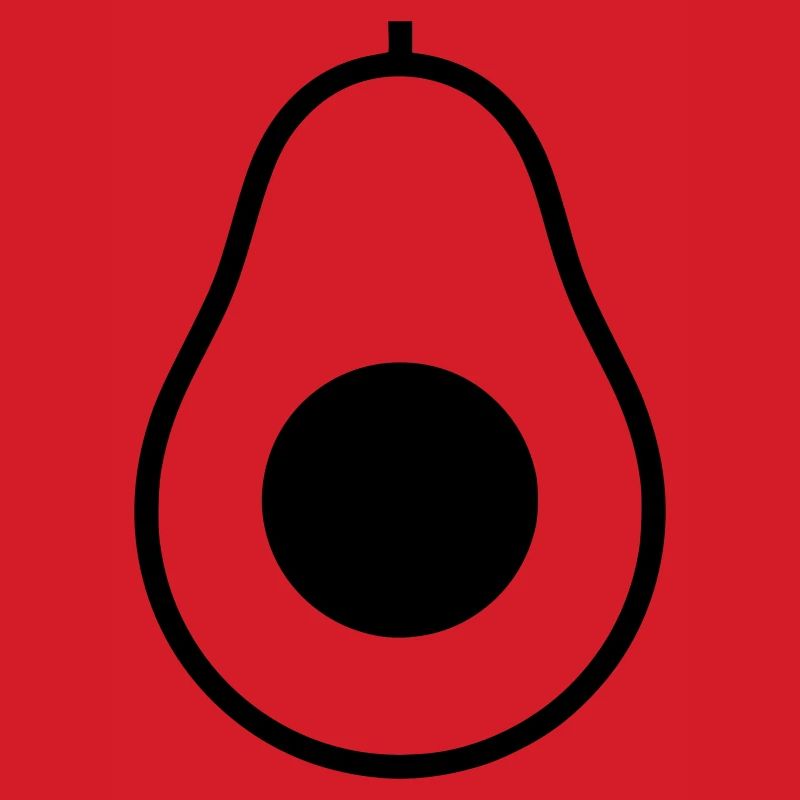 Avocado Half Pit, Icon
