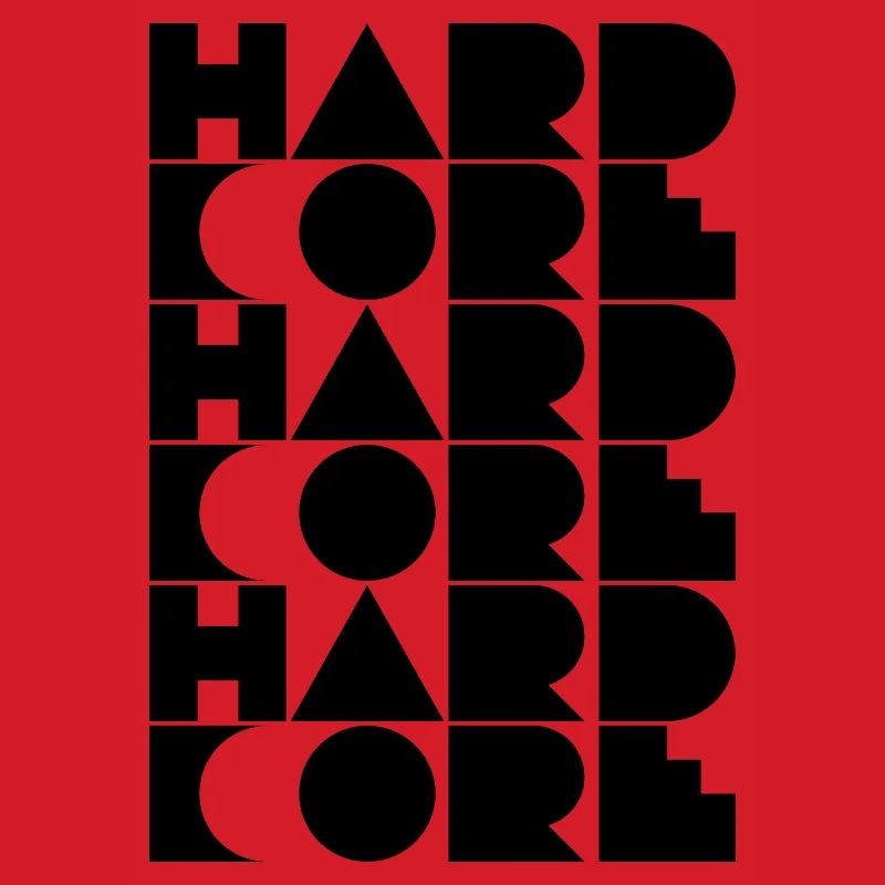 Hardcore typographisches Logodesign