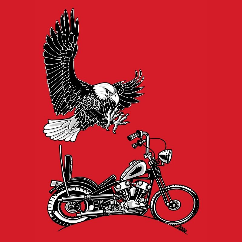 0906 eagle chopper knucklehead