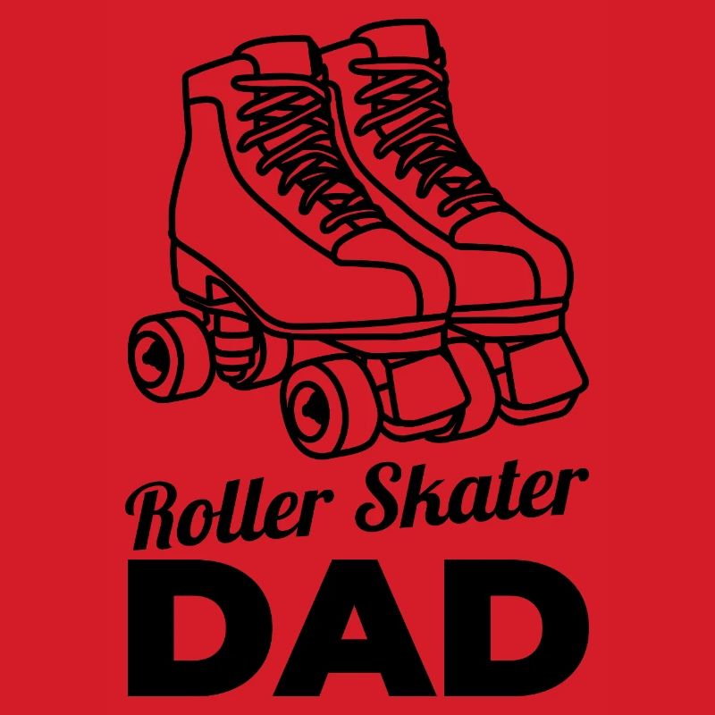 Rollschuhläufer Papa