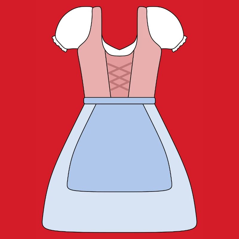 Traditionelles bayerisches Dirndl Design