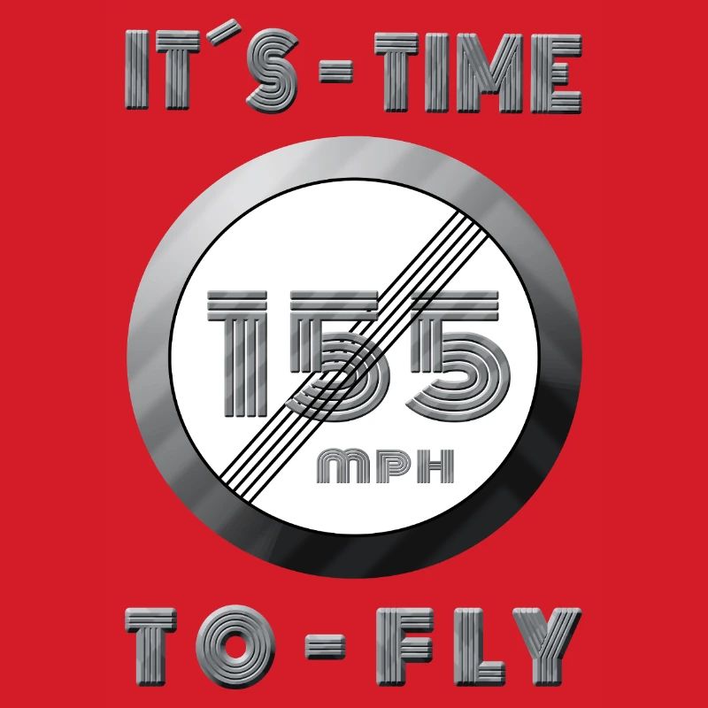 Temps de course 155 mph Design rétro