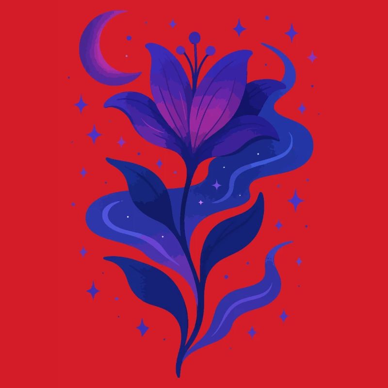 Mitternachtsblüte Galaxie Blume