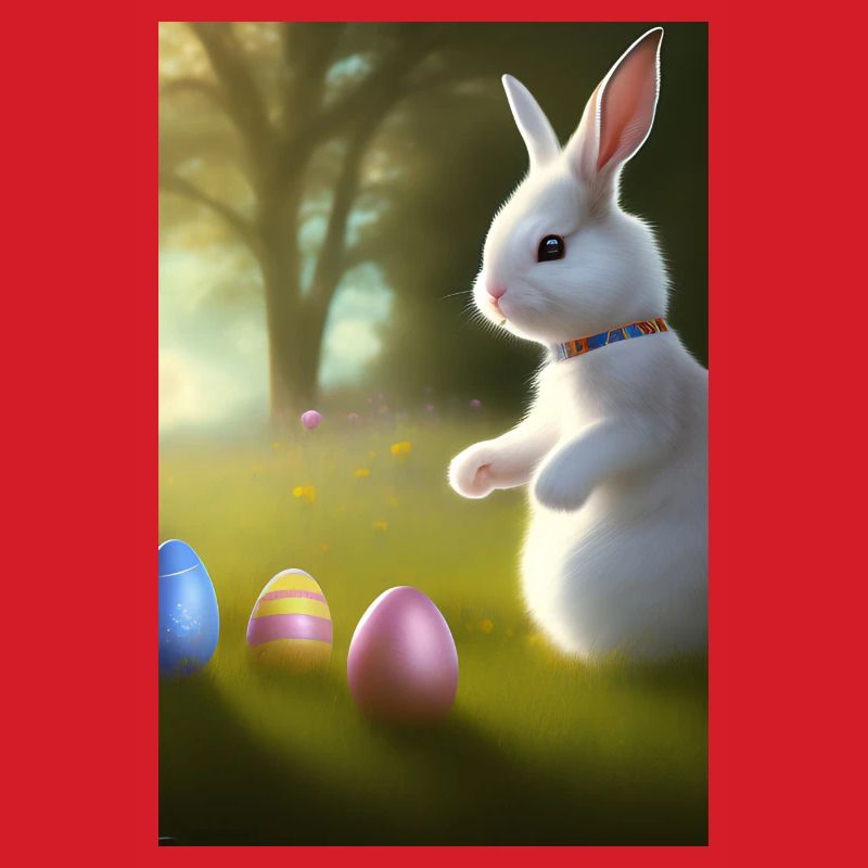 Easter Bunny with Easter Eggs