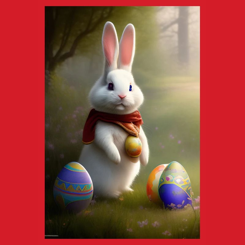 Easter Bunny with Easter Eggs