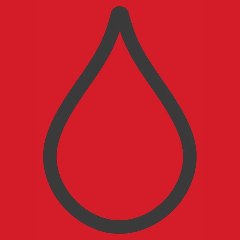 Einfaches Wassertropfen-Symbol-Logo