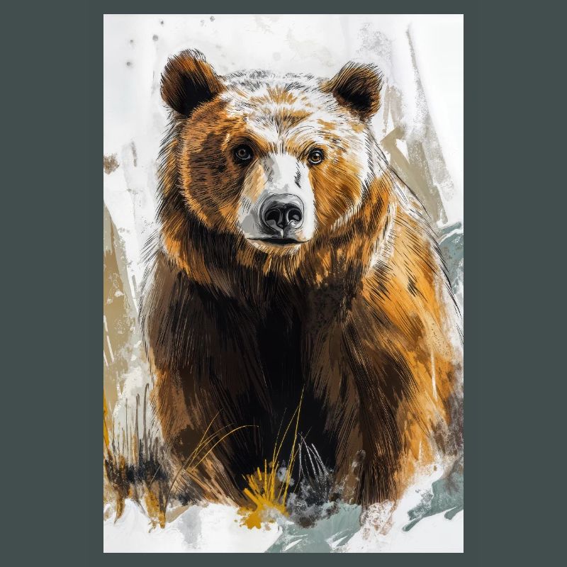 Illustration eines Bären
