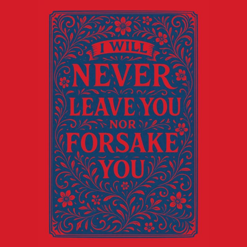 Ich werde dich niemals verlassen oder im Stich lassen