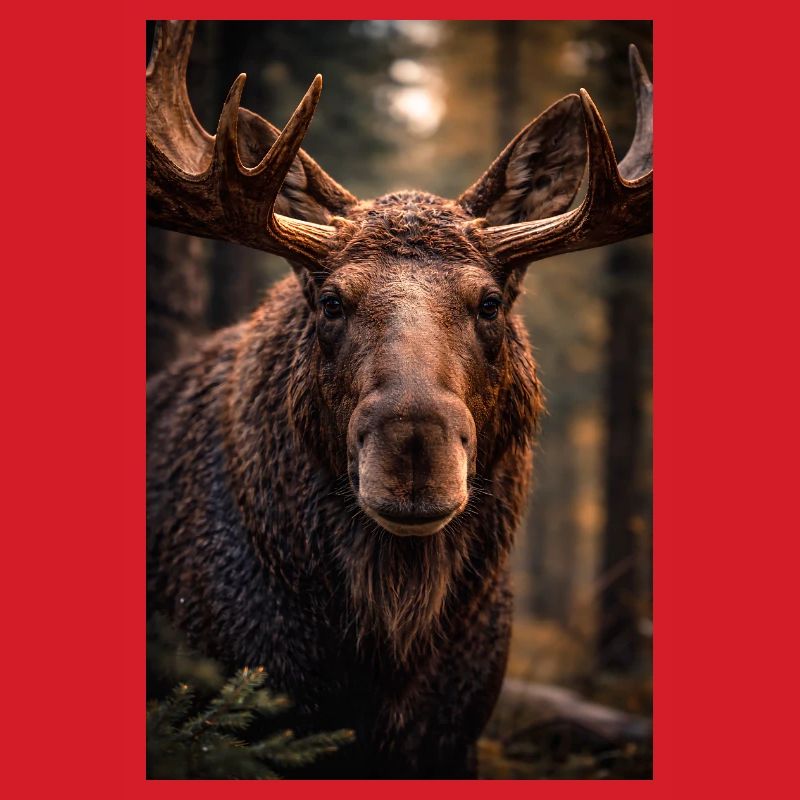 Elch im Wald