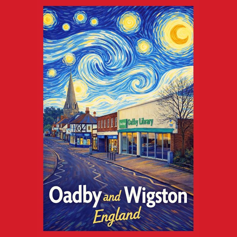 Oadby Wigston England Sternenstraßen