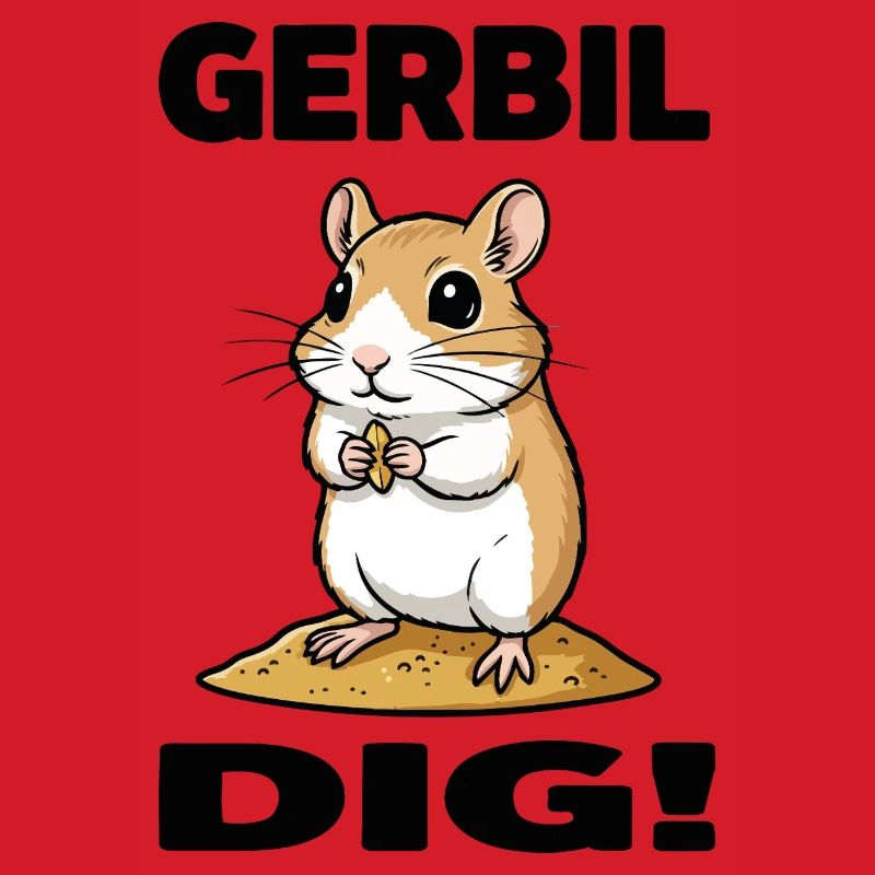Gerbille Dig Gerbil Rongeur Grain Sable