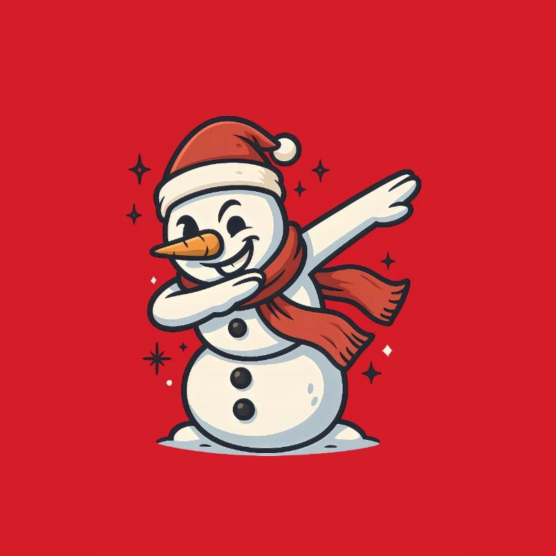 Dabbing Schneemann Dab