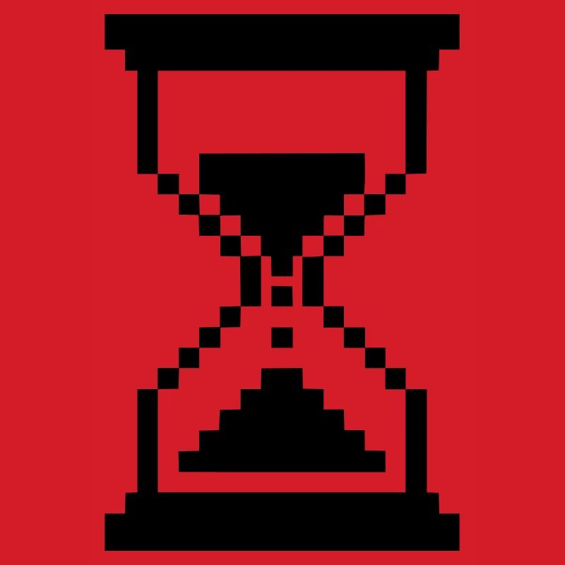 Pixel Hourglass Loading Icon