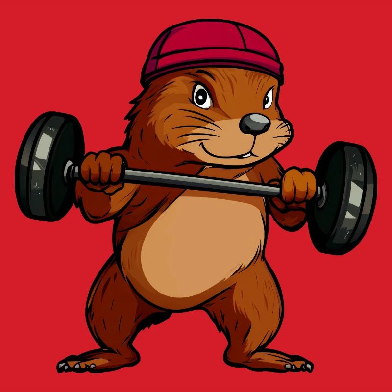 Powerful Squirrel Dumbbell Hero
