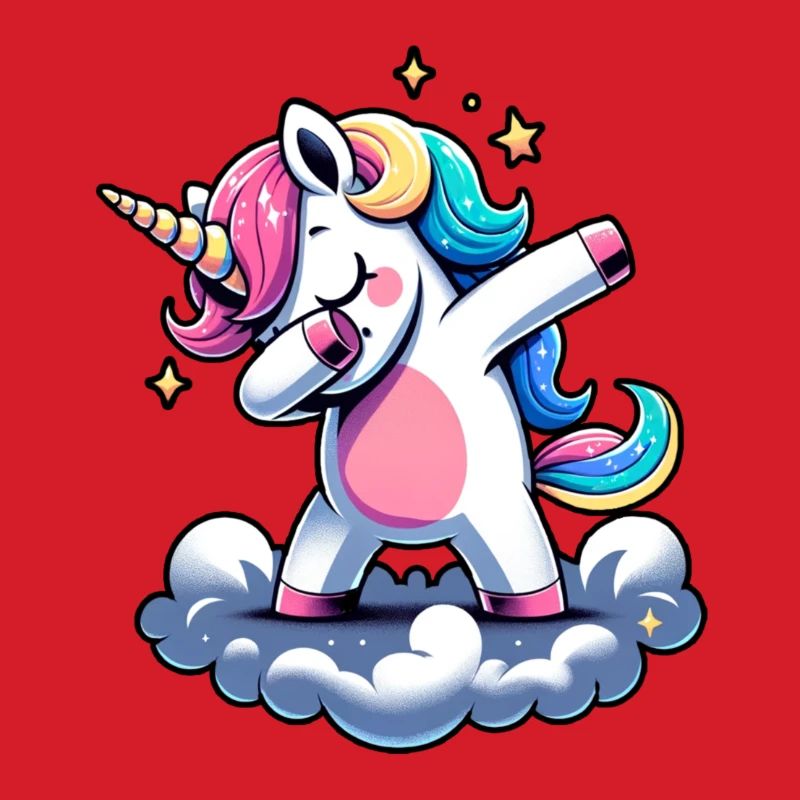 Regenbogen Einhorn Tanz