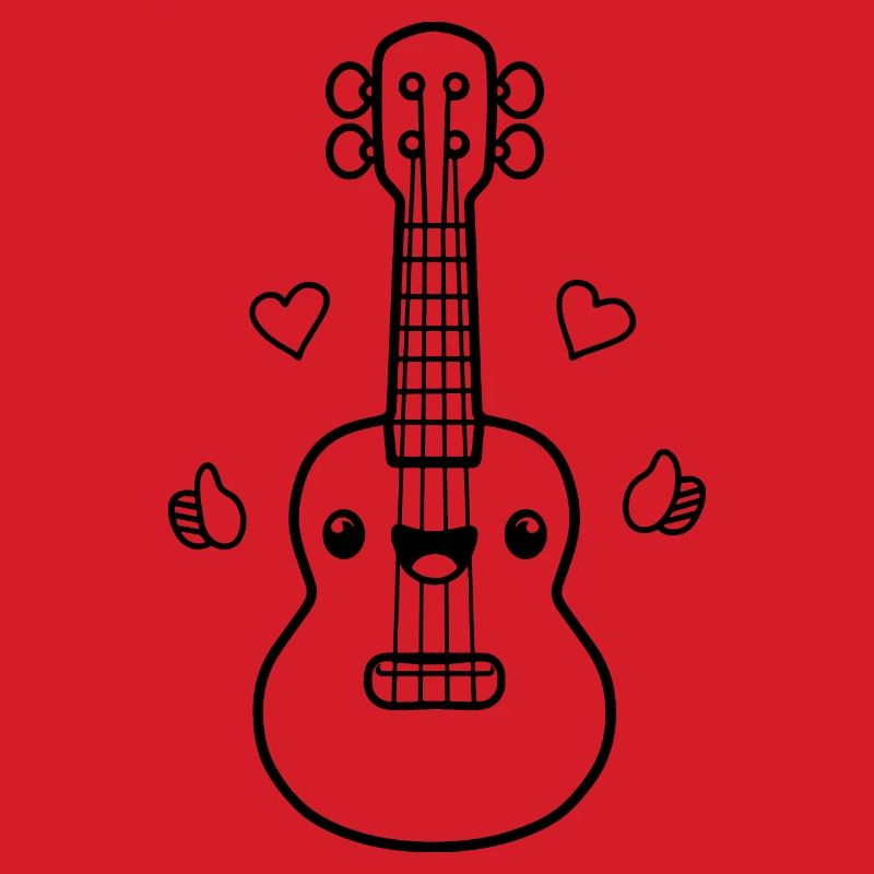 Ukulele Cartoon Look