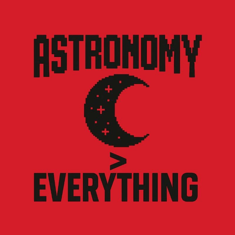 Astronomie Lebensmotto Design