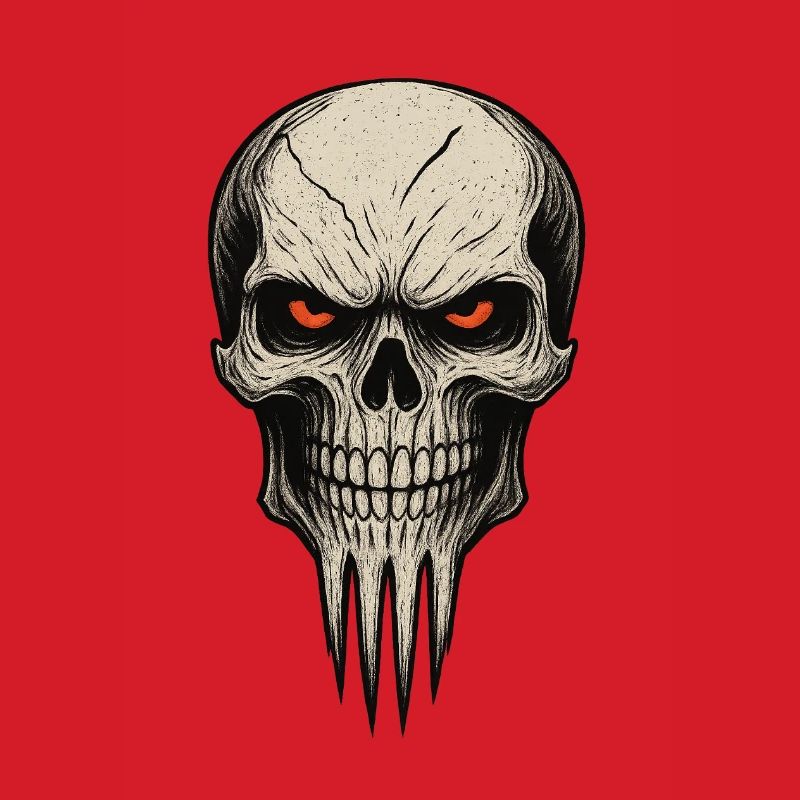Zombie Skull Albtraum