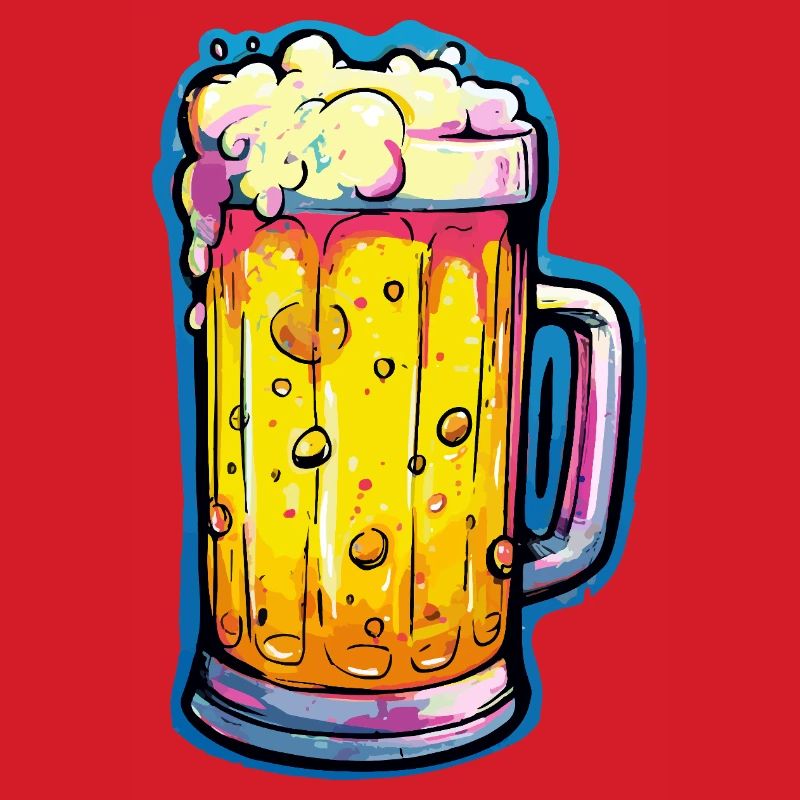 Bier Comic Bierglas