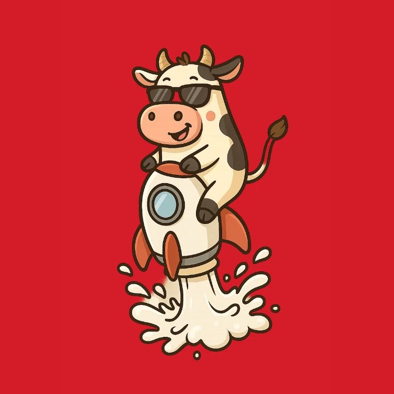 Funny Cow Rocket Launch