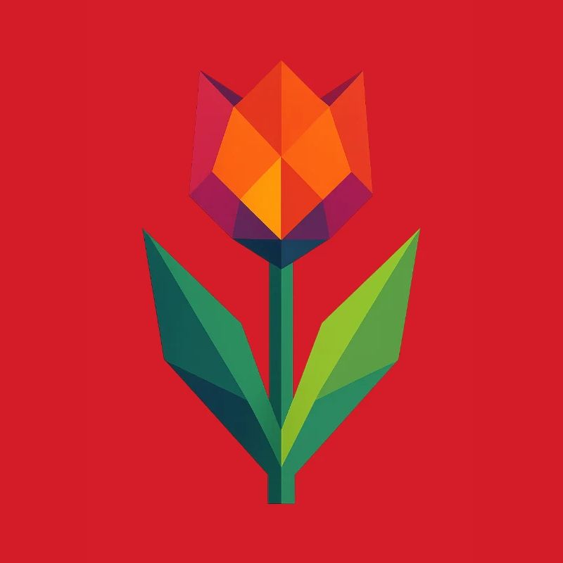 Tulpe | bunt geometrisch