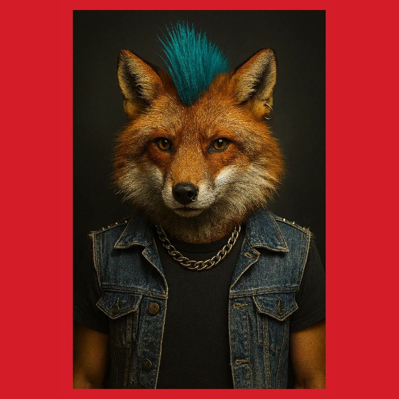 Punkfuchs Denim-Weste
