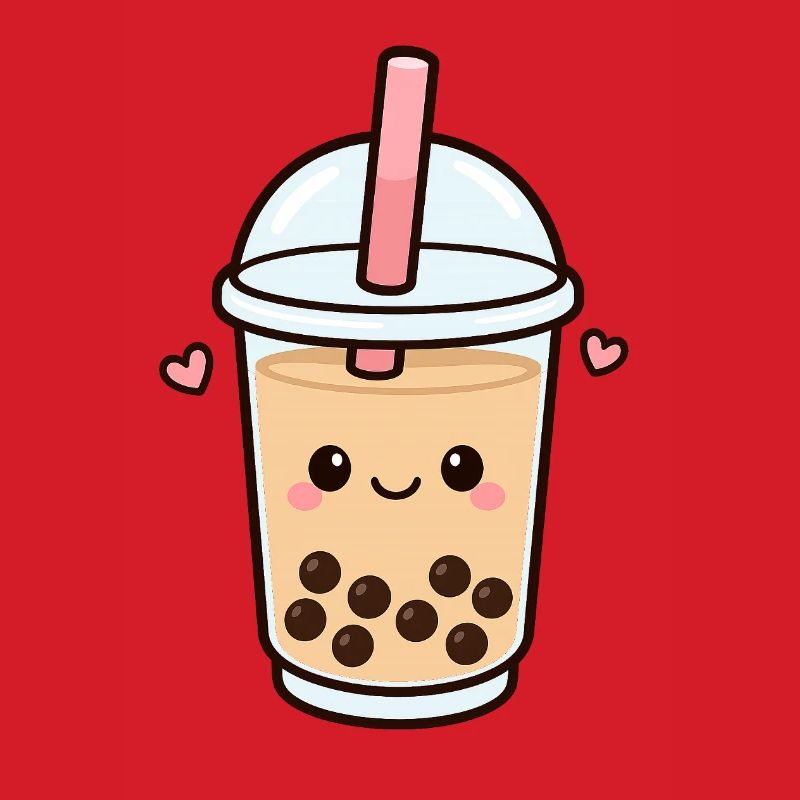 Kawaii Bubble Tea Herz