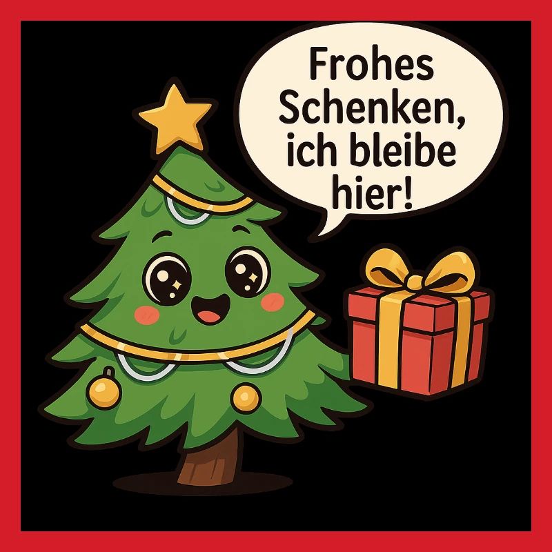 Fröhliches Schenken Weihnachtsbaum