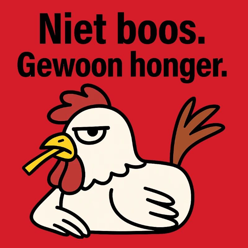 Werde nicht wütend. Nur Hunger.