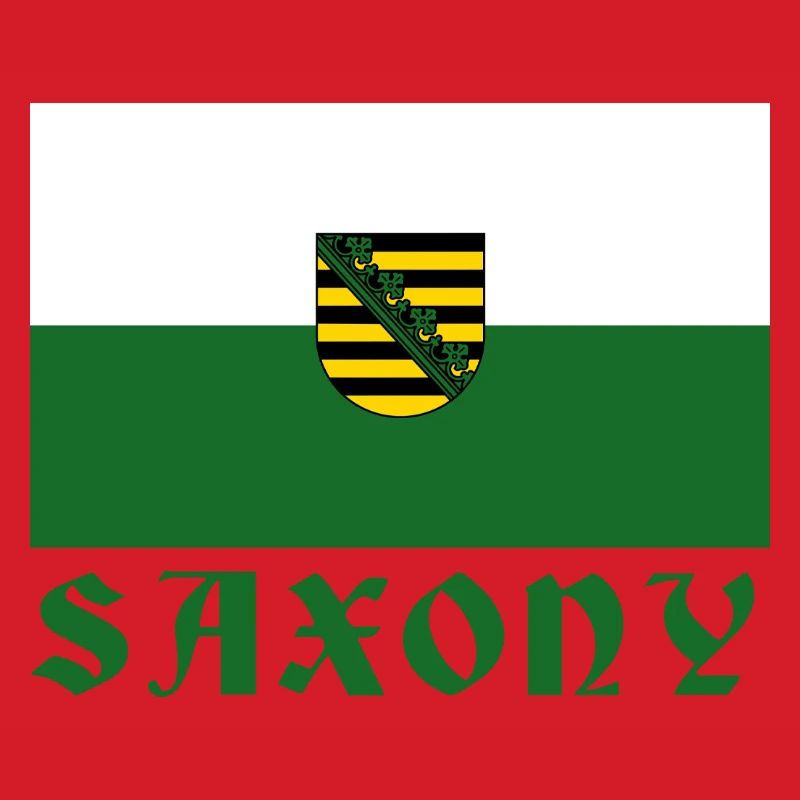 Saxony emblem flag design