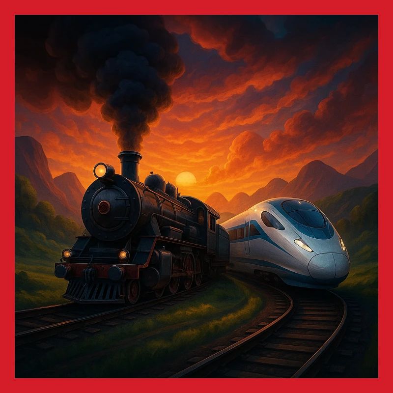 Steam Train vs Future Train