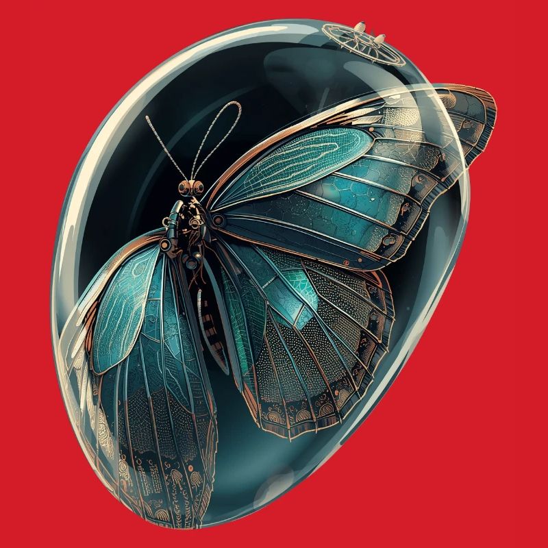 Türkis-Blasen-Schmetterling