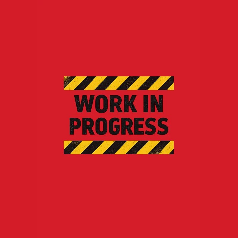 Fortschritt in Arbeit – Warnband