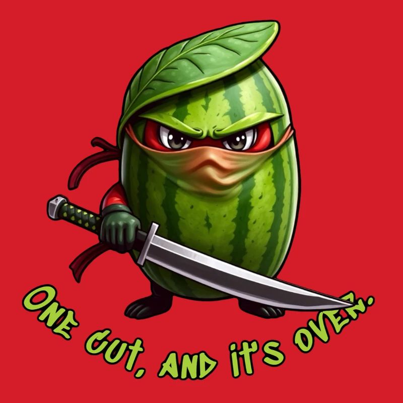 Ninja pastèque avec l’épée