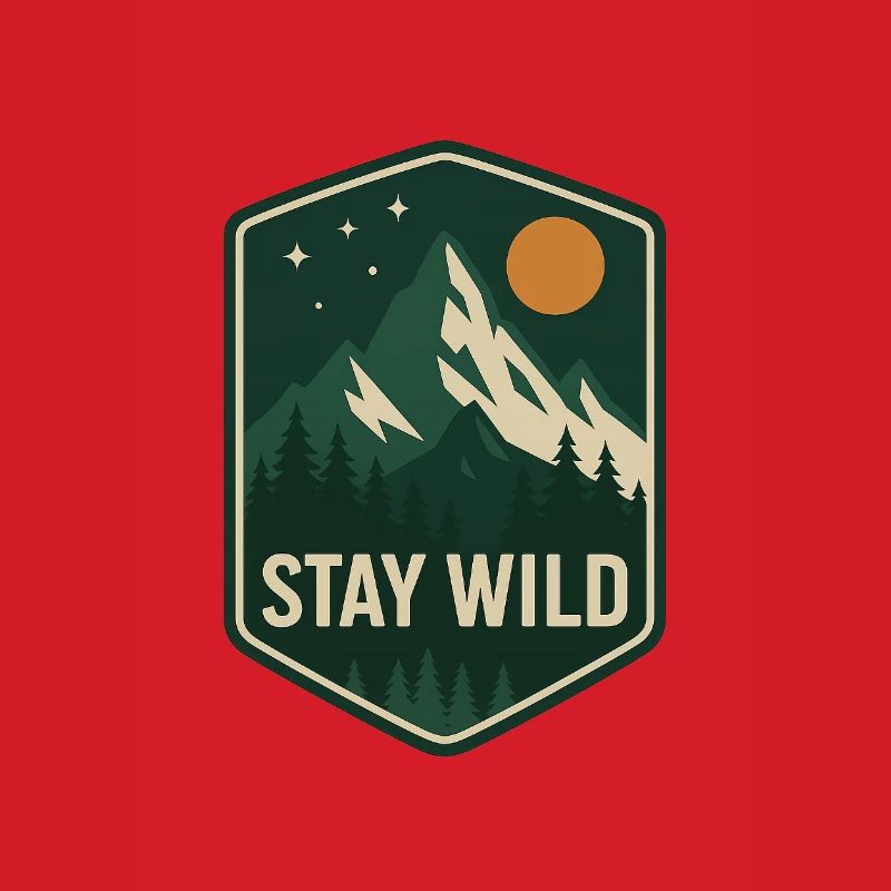 Stay Wild Bergwald Patch