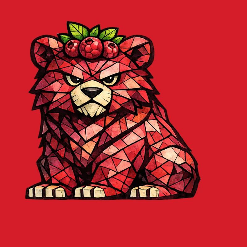 Raspberry Bear Cubism Version