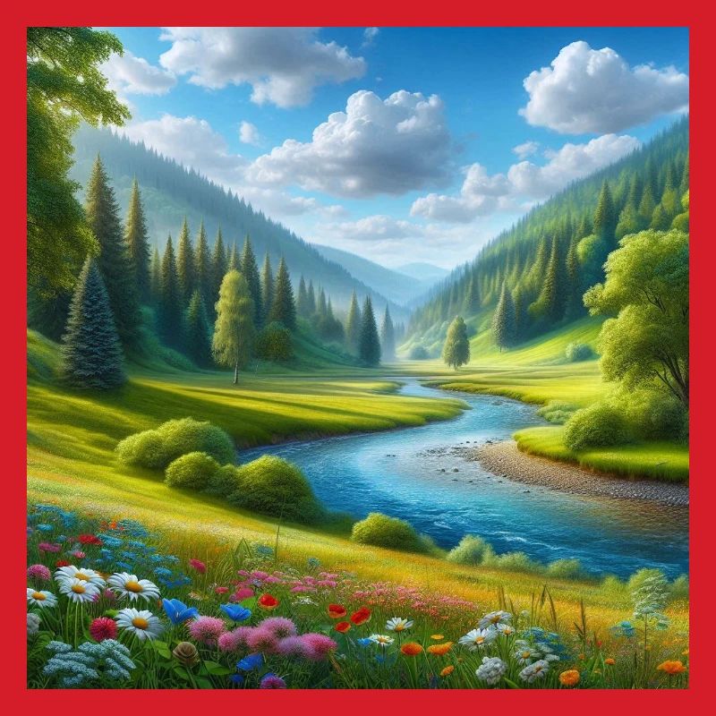 A beautiful spring hall