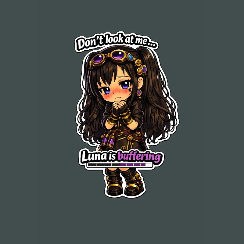 Luna Buffing Chibi Steampunk