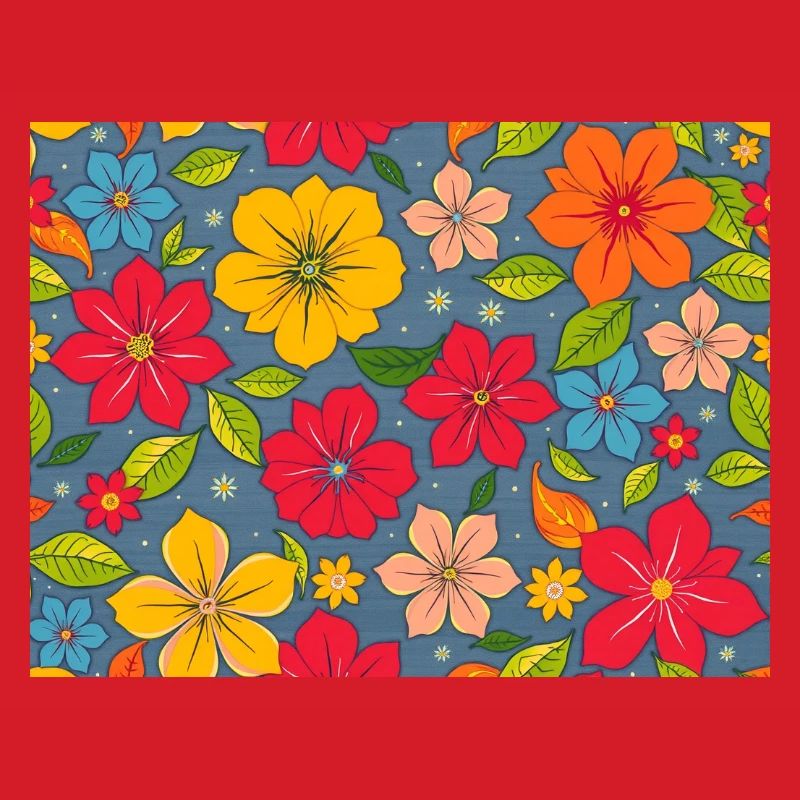 Blumenmuster im Boho-Design