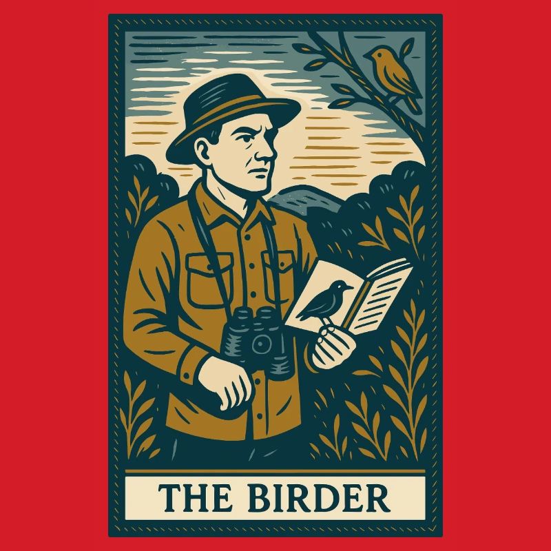 Die Vogelbeobachter-Illustration