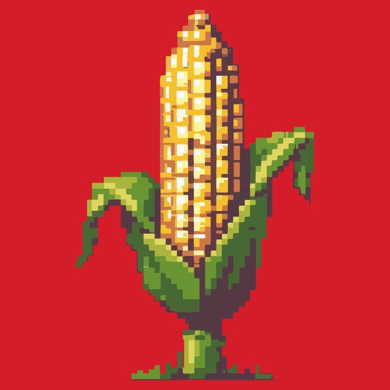 Pixel Corn Pixel Art