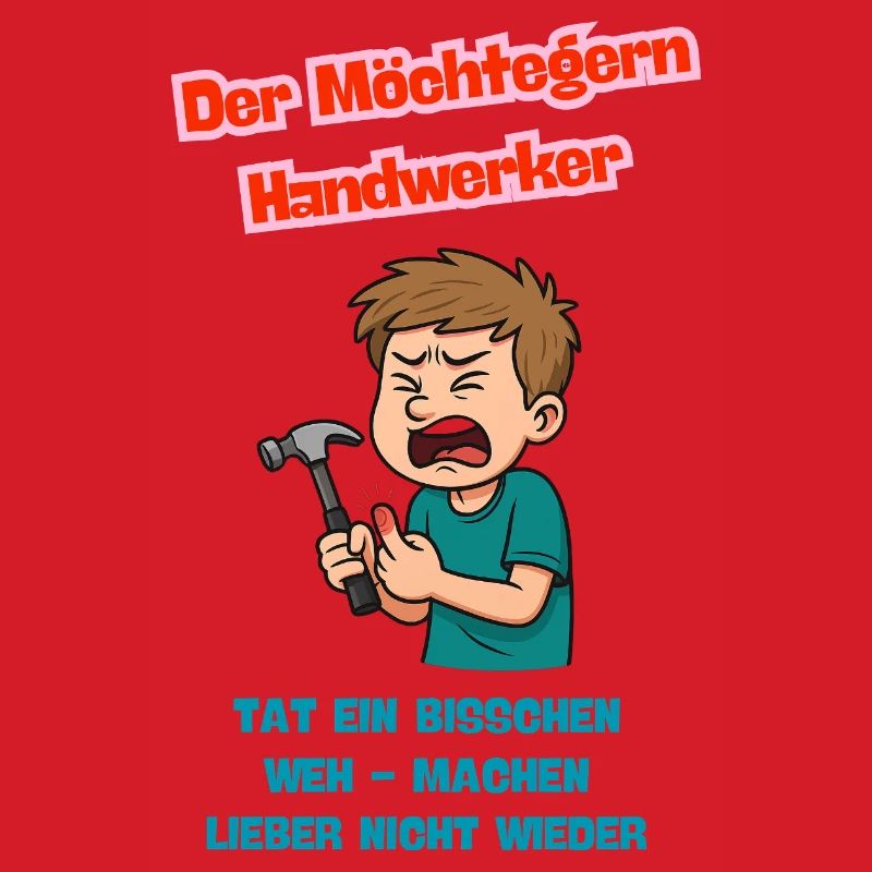 Der Möchtegern Handwerker Comic Karikatur 