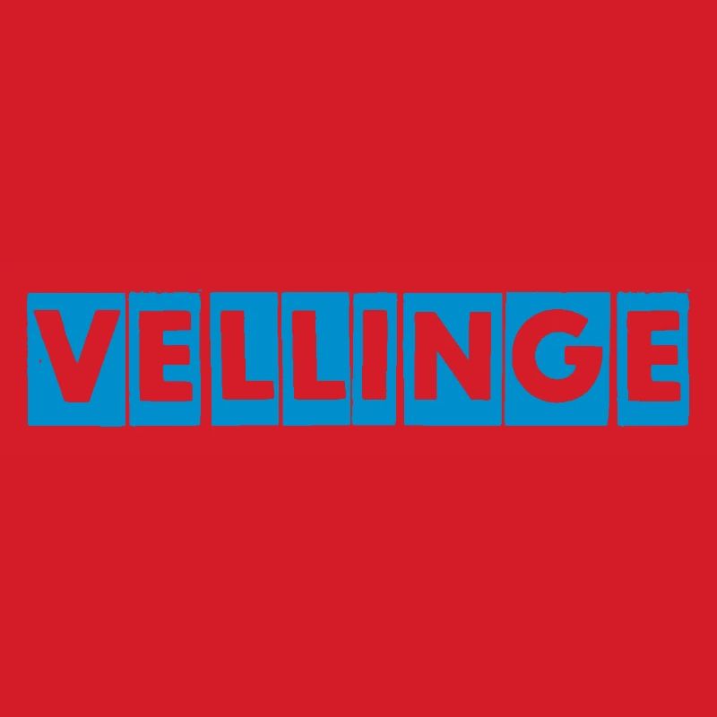 Vellinge – Blaues Textdesign