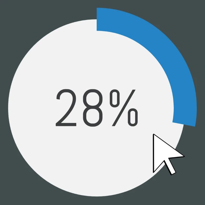 Blue Progress Ring IT Software PC Computer