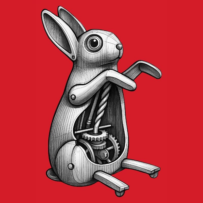 MECA RABBIT - black & white