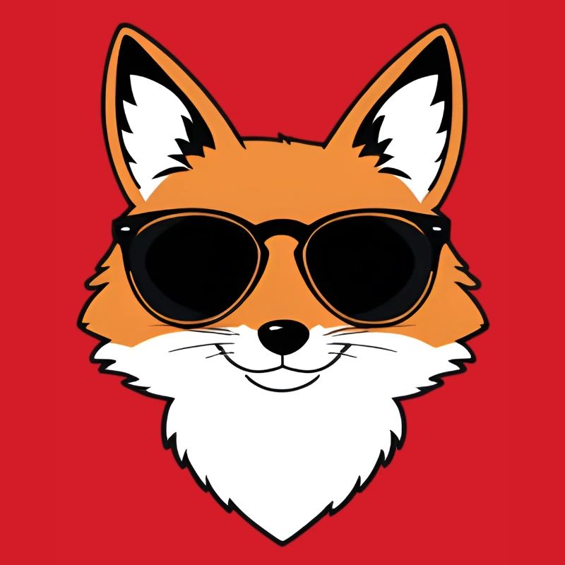 Fuchs mit Sonnenbrille