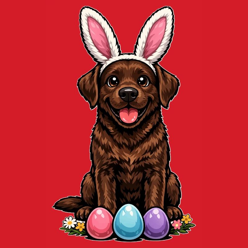 Brown Labrador Retriever Chocolate Labbi Easter